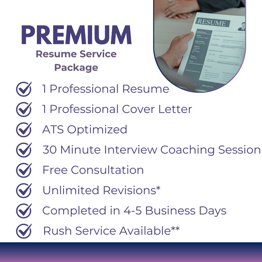 PREMIUM Resume Service Package