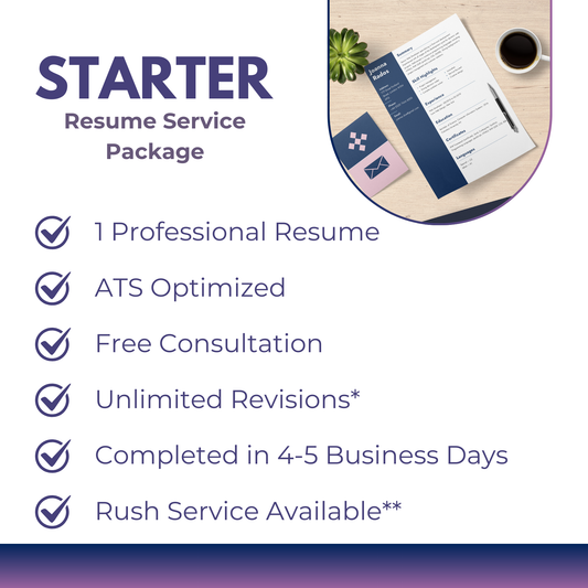 STARTER Resume Service Package